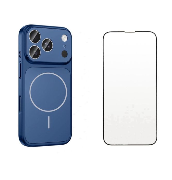 Husa Magsafe TPU + Folie Sticla Iphone 17/17 PRO/17 PRO MAX/17 AIR