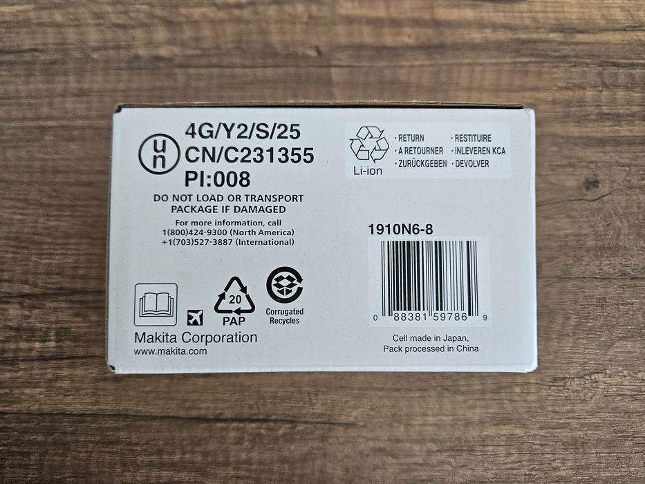 70€/бр. Makita 40V 4Ah BL4040F  Батерия