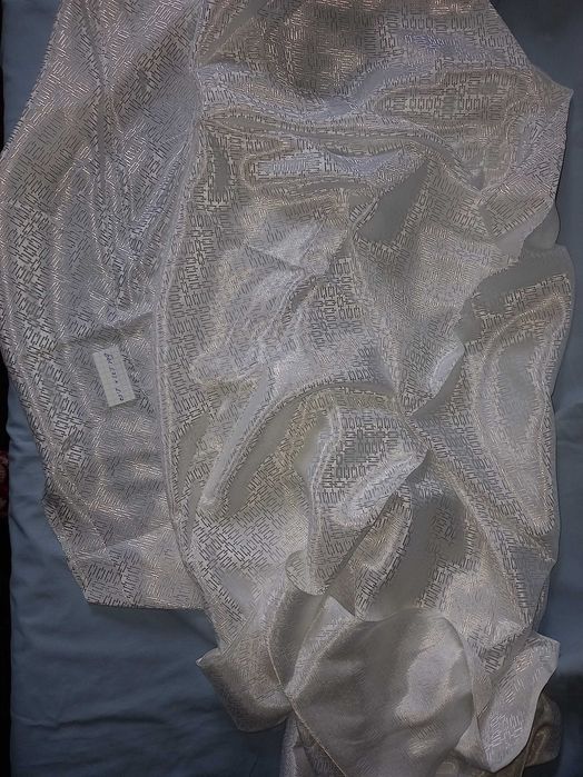 Материал белый шёлк ткань