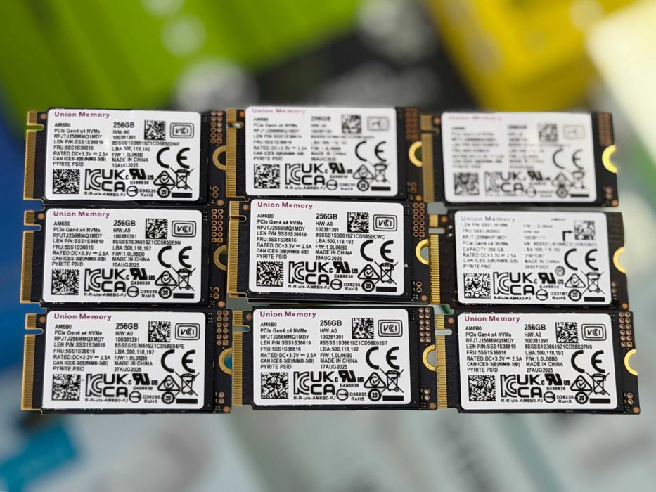 M2 NVME Union Memory 256 GB Gen4x4 NEW