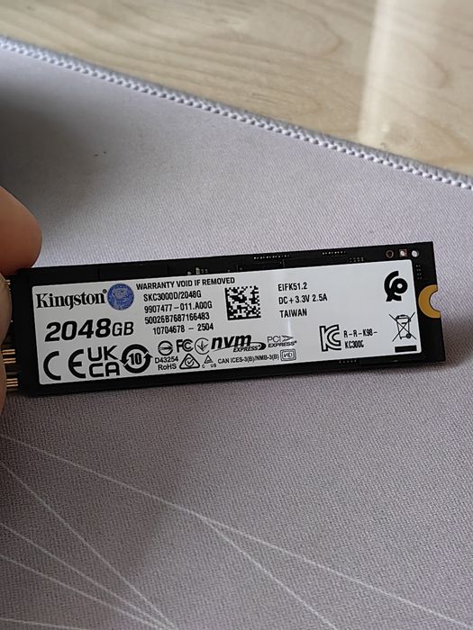 Продам SSD 2TB m.2 NVME/PCi-e Gen4