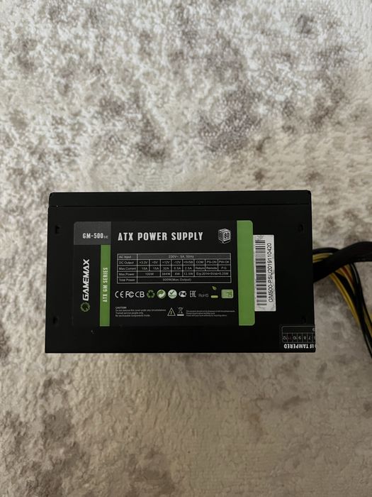 Блок питания gamemax 500W 80+