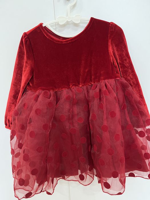 Детска официална рокля в червено