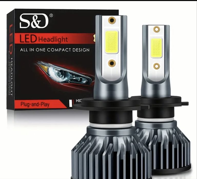 Set 2 becuri LED 20.000LM/6000K/ H1,H4,H7,H8,H9,H11,HB3,HB4