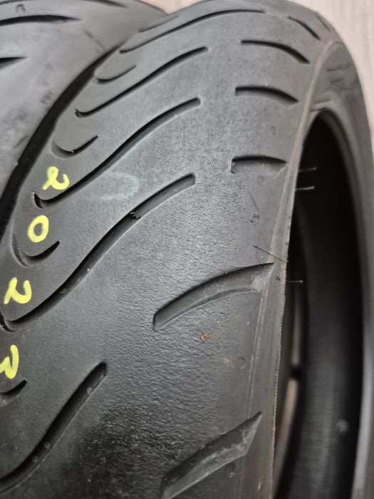 Set anvelope moto 120 70 17 cu 180 55 17 Metzeler Roadtec 01 dot 2022 2023