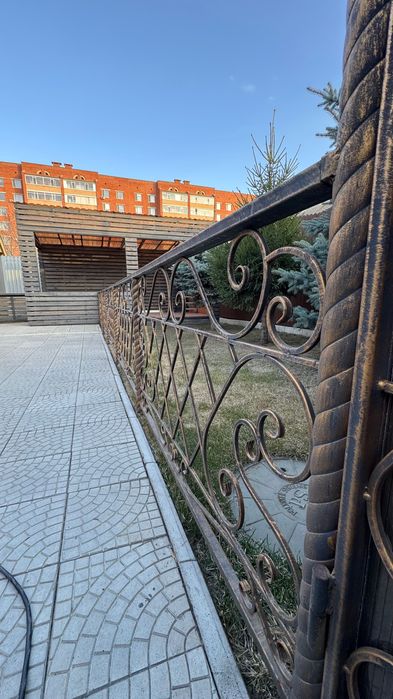 Забор кованный б/у