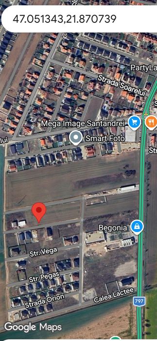 Teren de vânzare – 500 mp, Calea Sântandrei, Oradea – cu PUZ aprobat