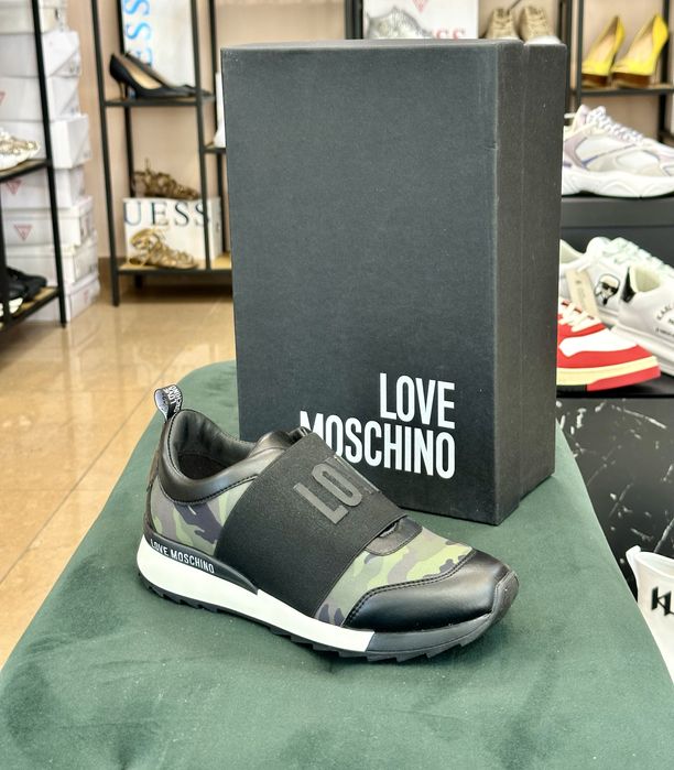 Дамски сникърси Love Moschino камуфлаж