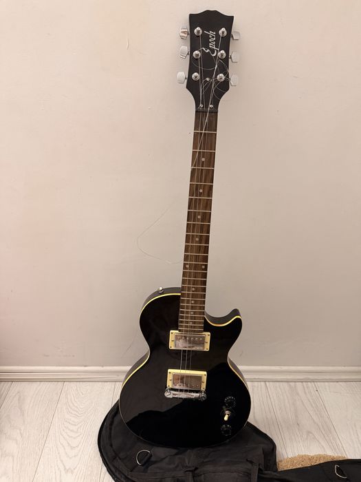 Chitară electrică Baldwin Epoch Les Paul, neagră, cu husă originală