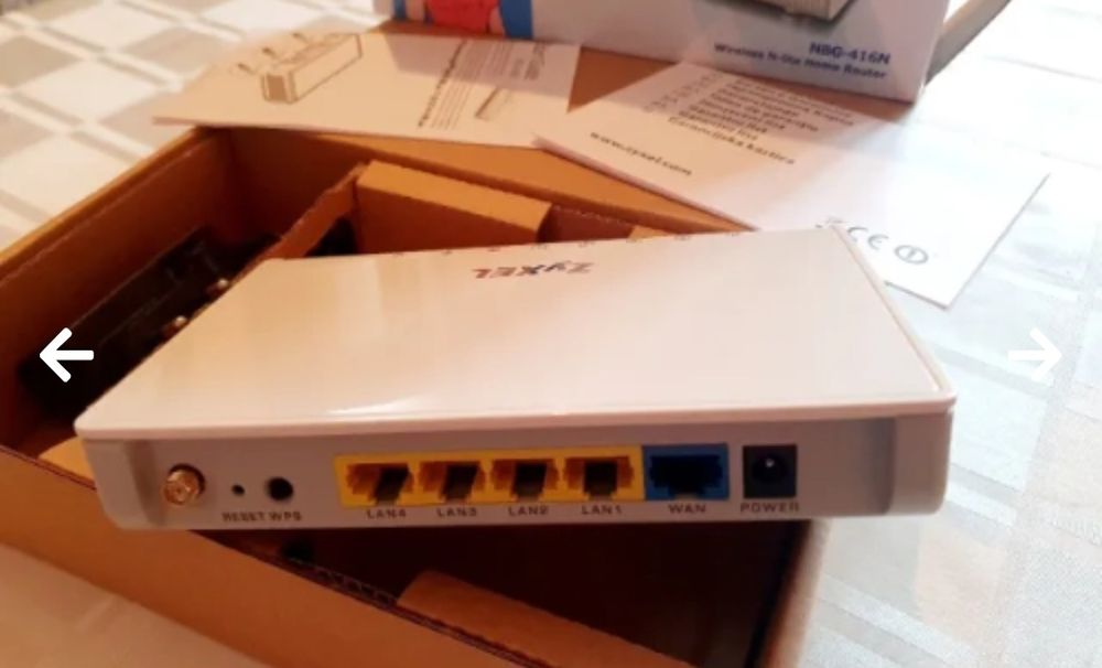 Безжичен N-lite рутер ZYXEL NBG 416N !