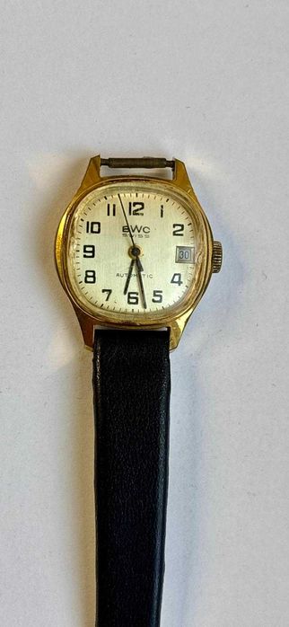 Ceas Vintage BWC Swiss Automatic - Placat cu Aur, Nefuncțional