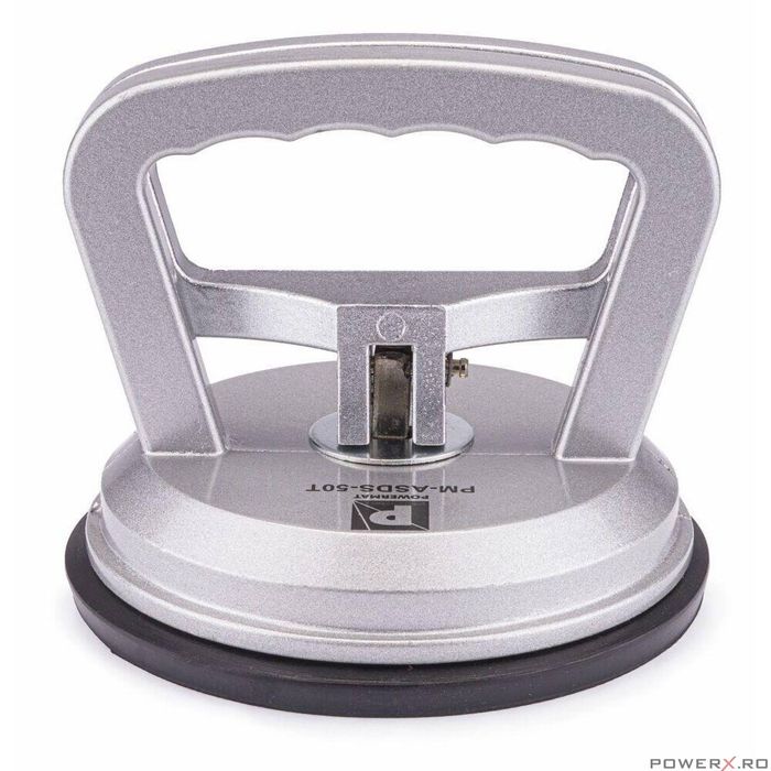 Ventuza aluminiu geam 120 mm, capacitate ridicare 50 Kg, Powermat