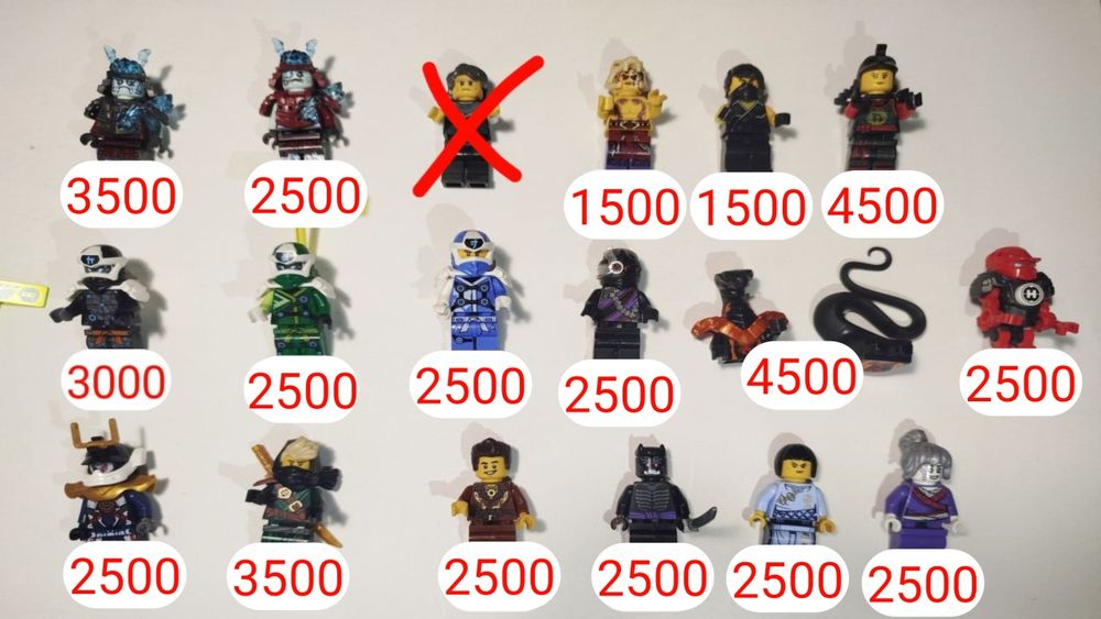 Минифигурки Лего Ниндзяго Оригинал/Lego Ninjago Minifigures