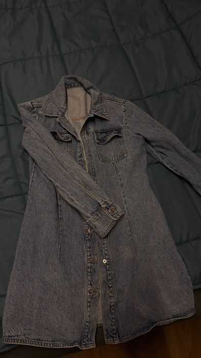 Яке дълго Denim Bershka