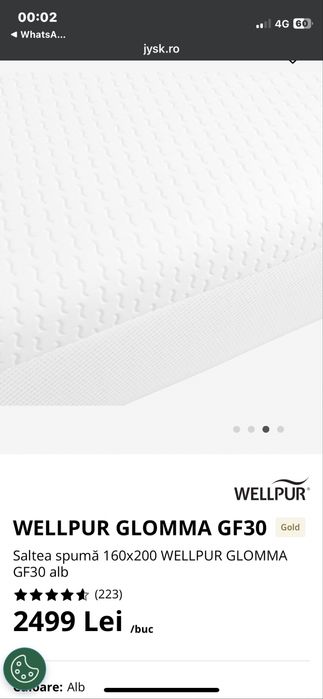 Saltea spuma de memorie