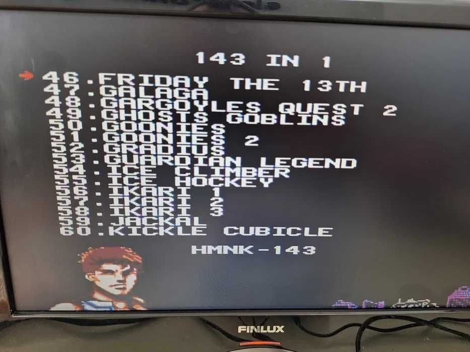 143 in 1, Caseta discheta clasica cu jocuri pentru consola TV, NES