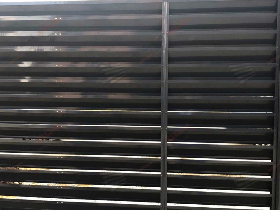 Забор жалюзи горизонтальный