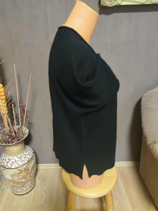 Selected Femme дамска черна блуза 100% кашмир