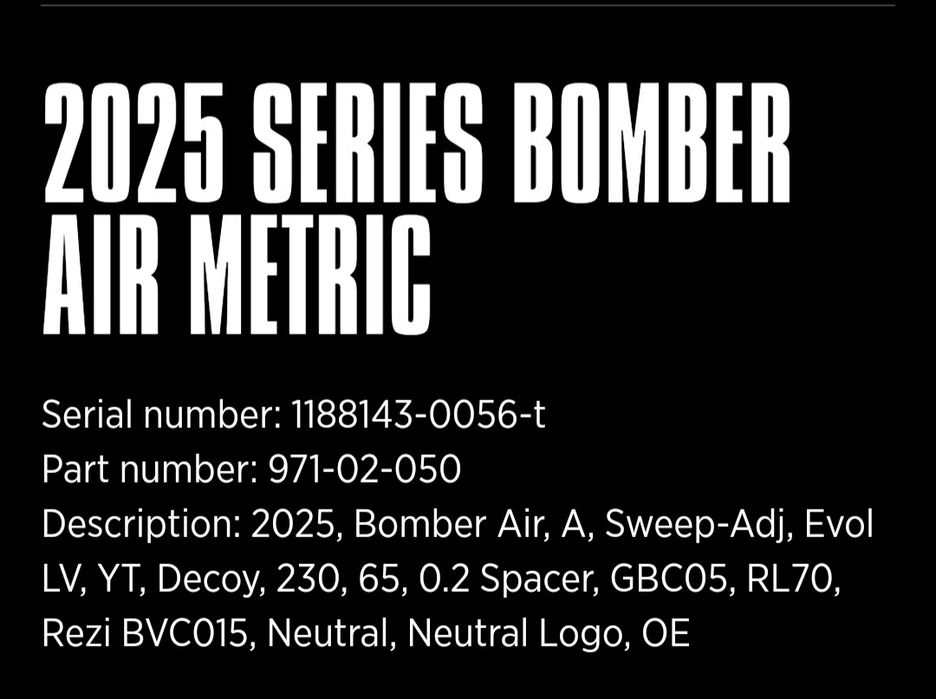 Shock nou Marzocchi Bomber similiar Fox Float X