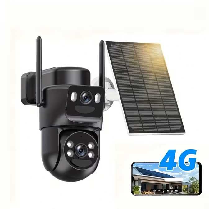 Cameră de supraveghere Solară cu cartela 4G și wi-fi