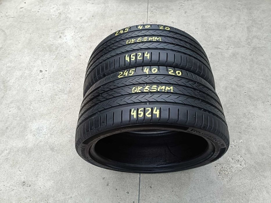 Doua anvelope vara 245 40 20 continental ecocontact 6 cu 6,5 mm 4524