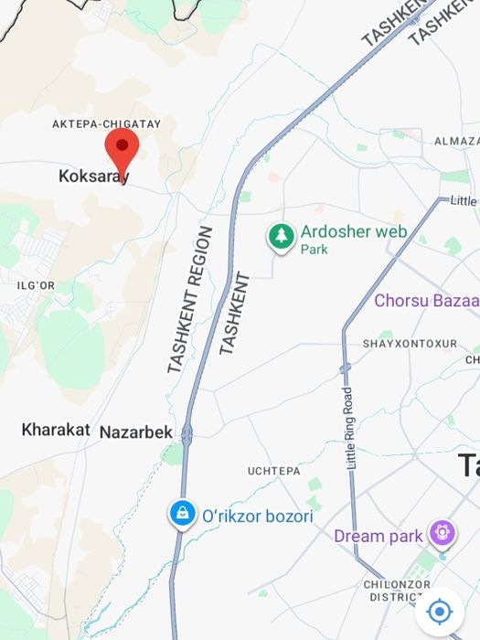 Nazarbek Ko'ksaroy 2.5 Sotux uchastka xovli sotiladi