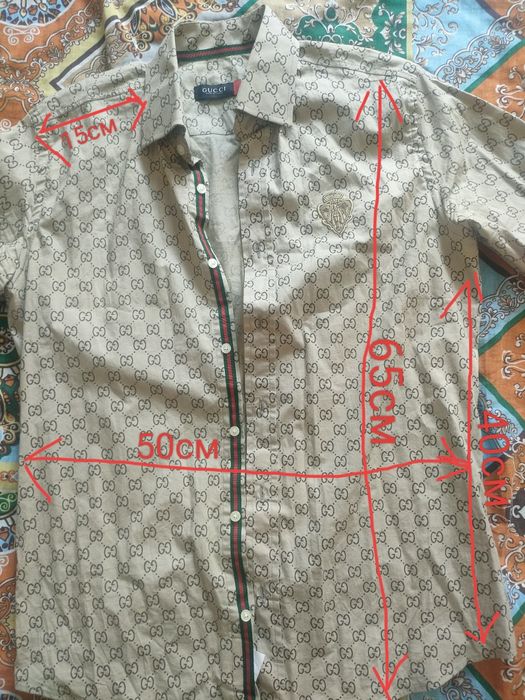 Рубашка gucci из Италий “S”