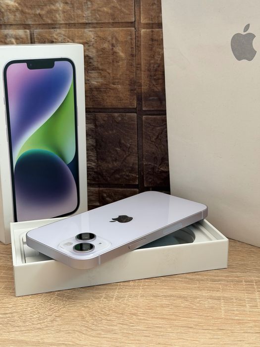 Iphone 14, Purple, 128GB, Smartphone, Apple, Телефон - 85% Battery Health + оригинална кутия и аксесоари