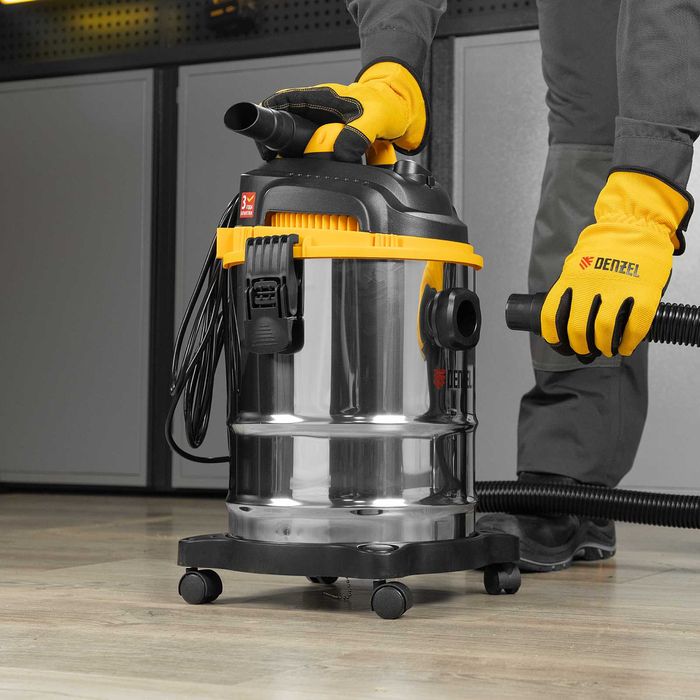 Пылесос строительный SVC15, 1200 Вт, бак 15 л. Код 28201