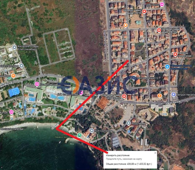 Спешна продажба! Студио Несебър , кв. Черно Море, 3ет., 44.5 кв. м #34242264