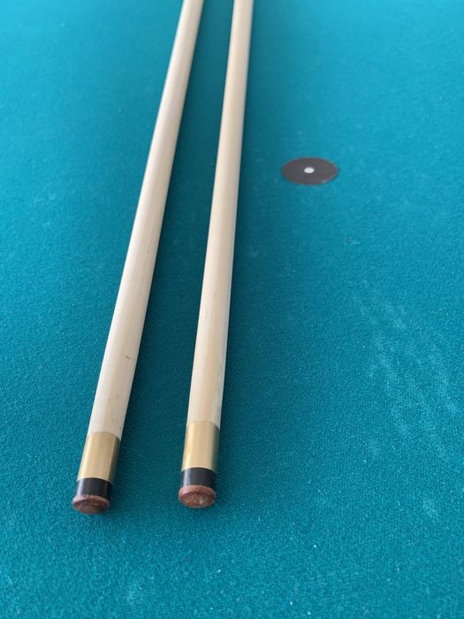 Set 2 tacuri biliard plus 10 varfuri cu filet TEL-27.903.983