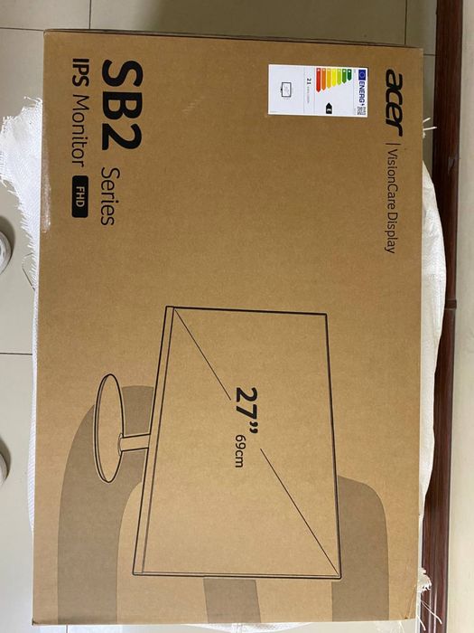 Monitor Acer 27" KA272 Monitor 100Hz 1mc FHD (1920x1080