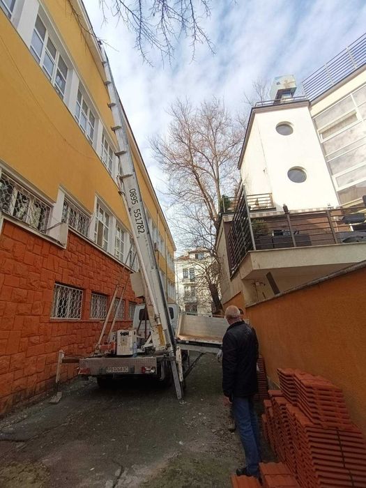 Авто вишка /Асансьор / Мебелен лифт / Хаспел / Стълба / Под наем