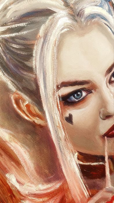 Портрет маслом на бумаге