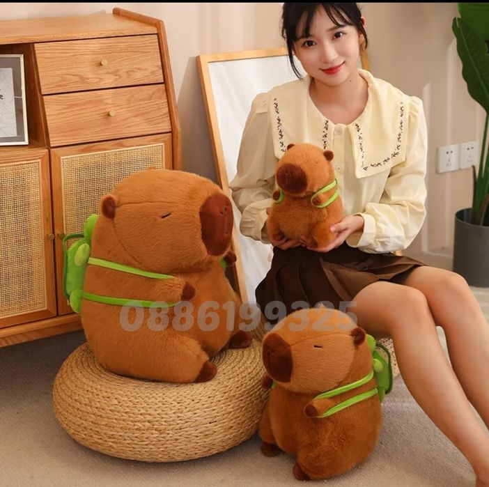 Плюшена играчка Капибара 20см 30см 40см 50см