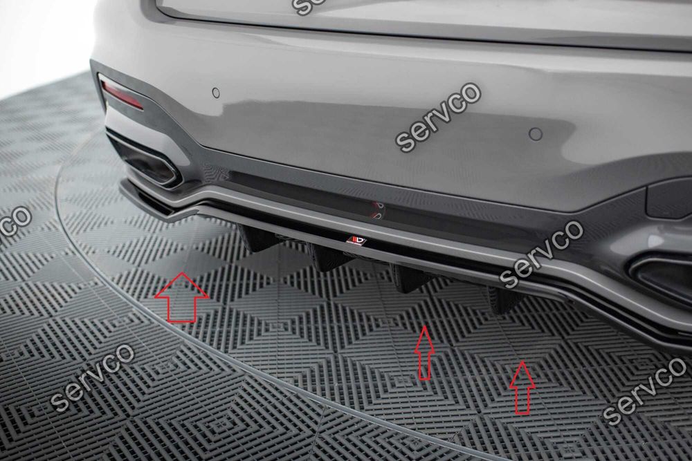 Pachet Set Splitter Exterior Lip Prelungiri Body kit tuning Bmw Seria 7 Long M-Pack G12 2019-2022 v14 - Maxton Design