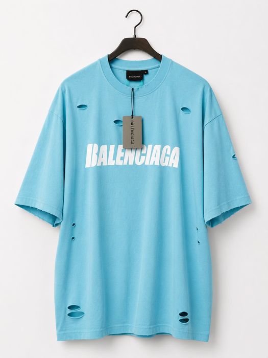 Tricou Balenciaga blue