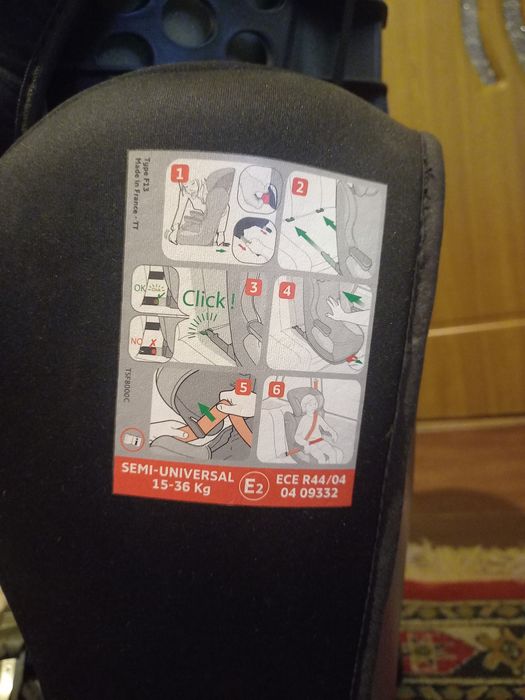 Scaun auto isofix Tex Baby grupa 1/3