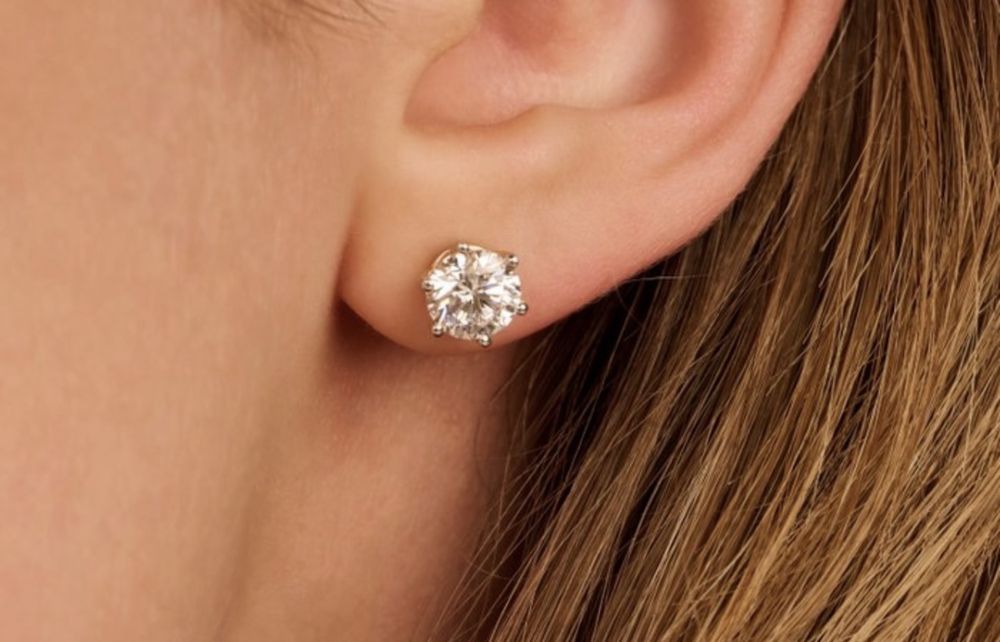 Cercei cu diamant Lab Grow