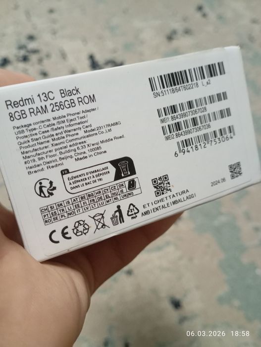 редми 13с черный