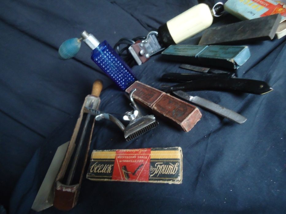 Антикварный бритвенный набор бритвы точилки и Германия электро бритва