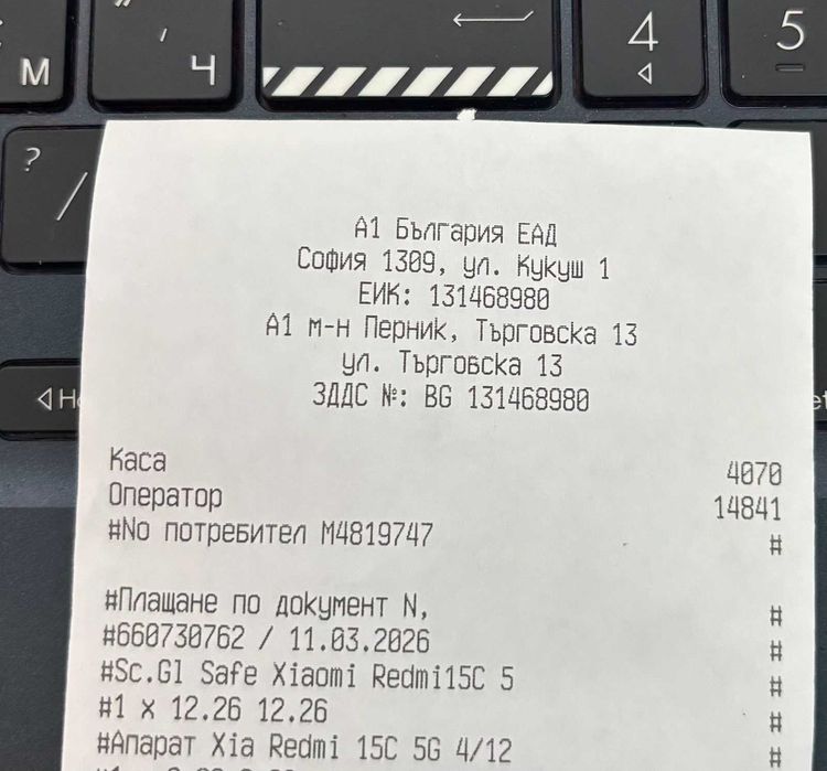 НОВ телефон Xiaomi Redmi 15c 128GB с гаранция