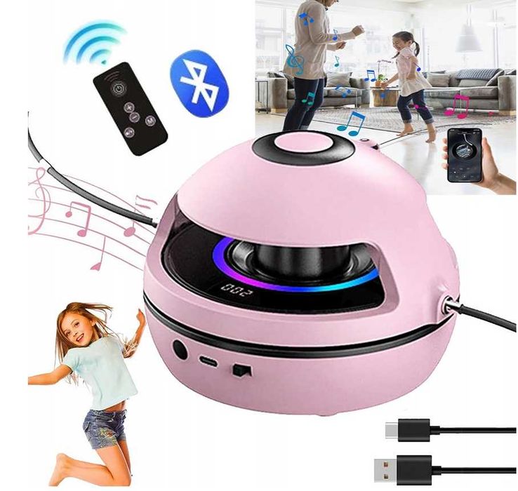 Фитнес смарт въже за скачане с LED + Bluetooth музика + брояч