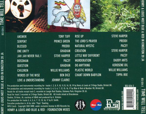 Album reggae original Henry & Louis Meet Blue&Red-Time Will Tell 2001