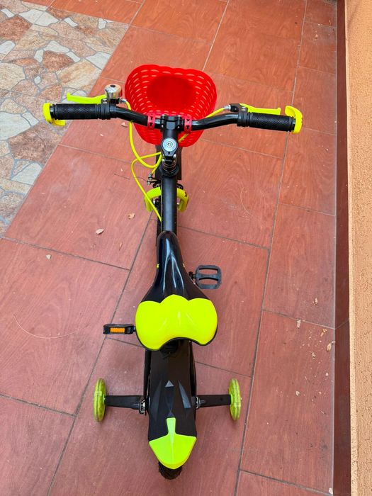 Bicicleta copii Action One, Kiddo II, 12inch, verde neon
