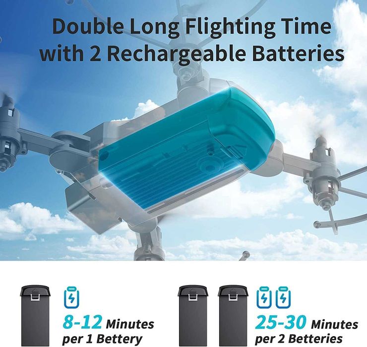 Дрон с камера - KIDOMO F02 Rc Plane 1080P с две батерии