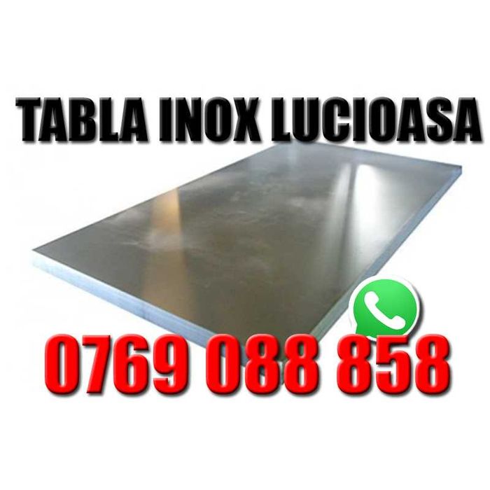 Tabla inox lucioasa 0.4mm, 1000x2000 - Livrare