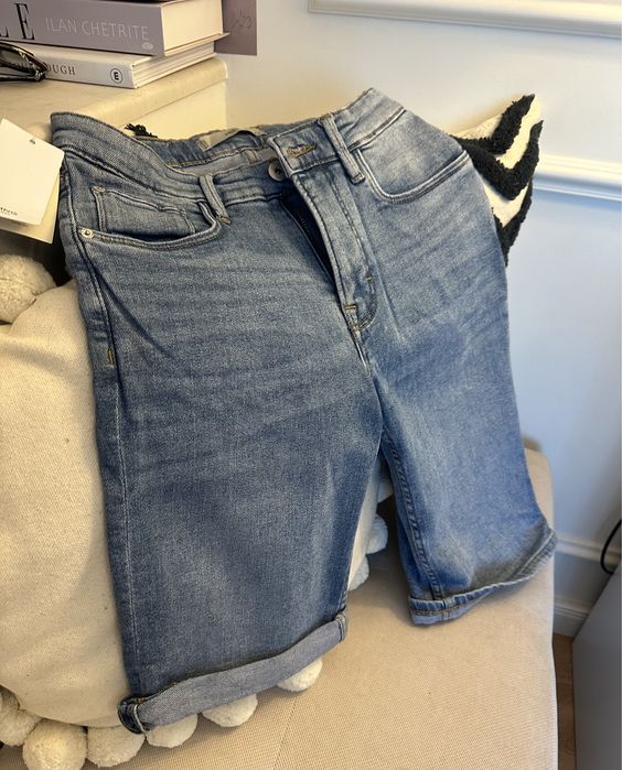 Мъжки къси дънкови панталони / размер 38 / нови с етикет. MANGO