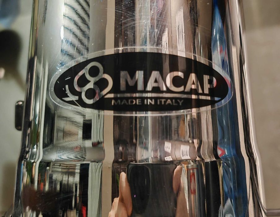 Made in ITALY * ХРОМ * Профисионална Кафемелачка Macap M4T таймер 58мм