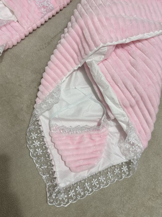 Конверт плед на выписку новорожденных